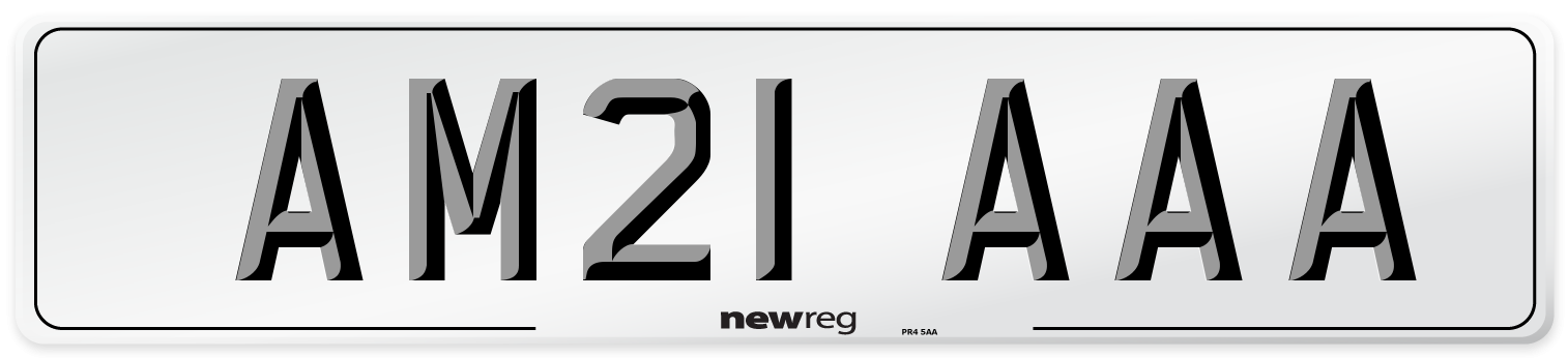 AM21 AAA Number Plate from New Reg
